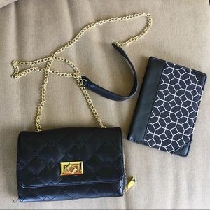 Cute crossbody chain purse and passport holder